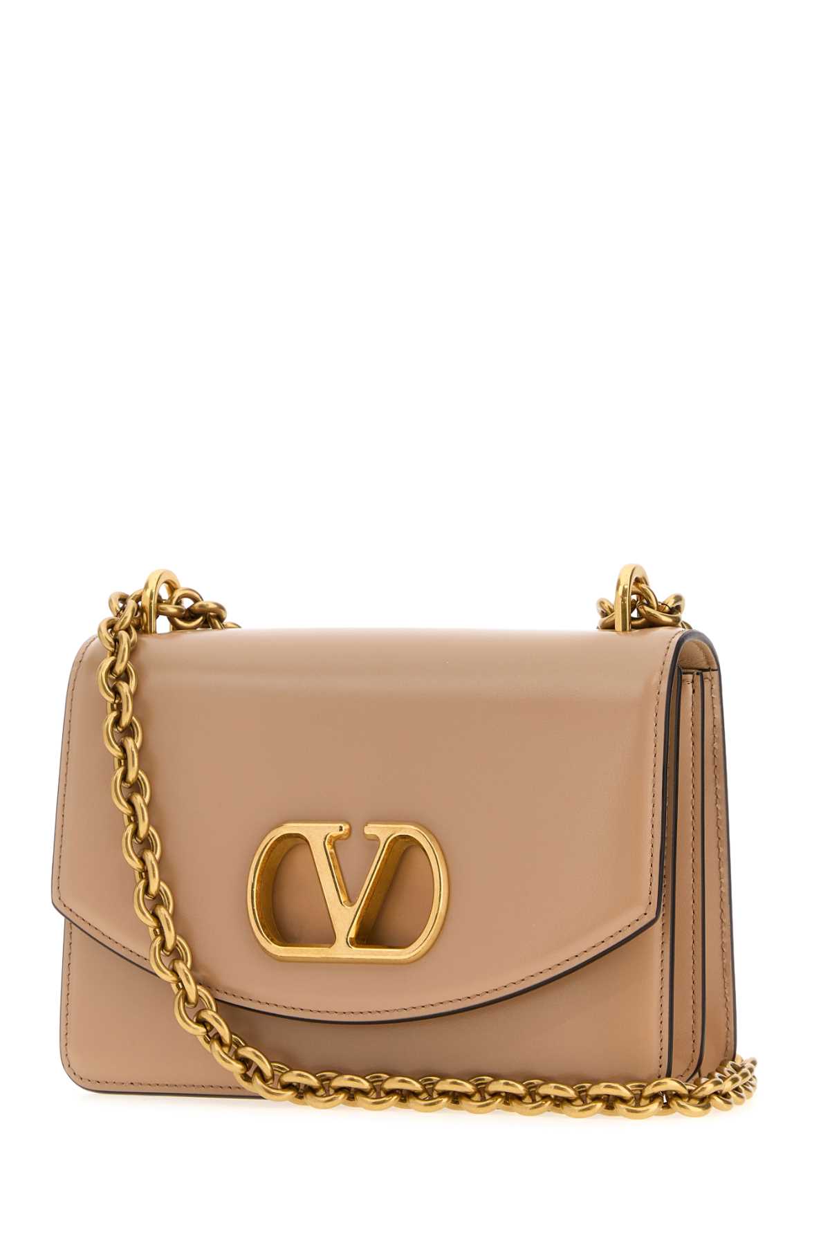 Valentino Vain Foldover Top Small Shoulder Bag In Pink