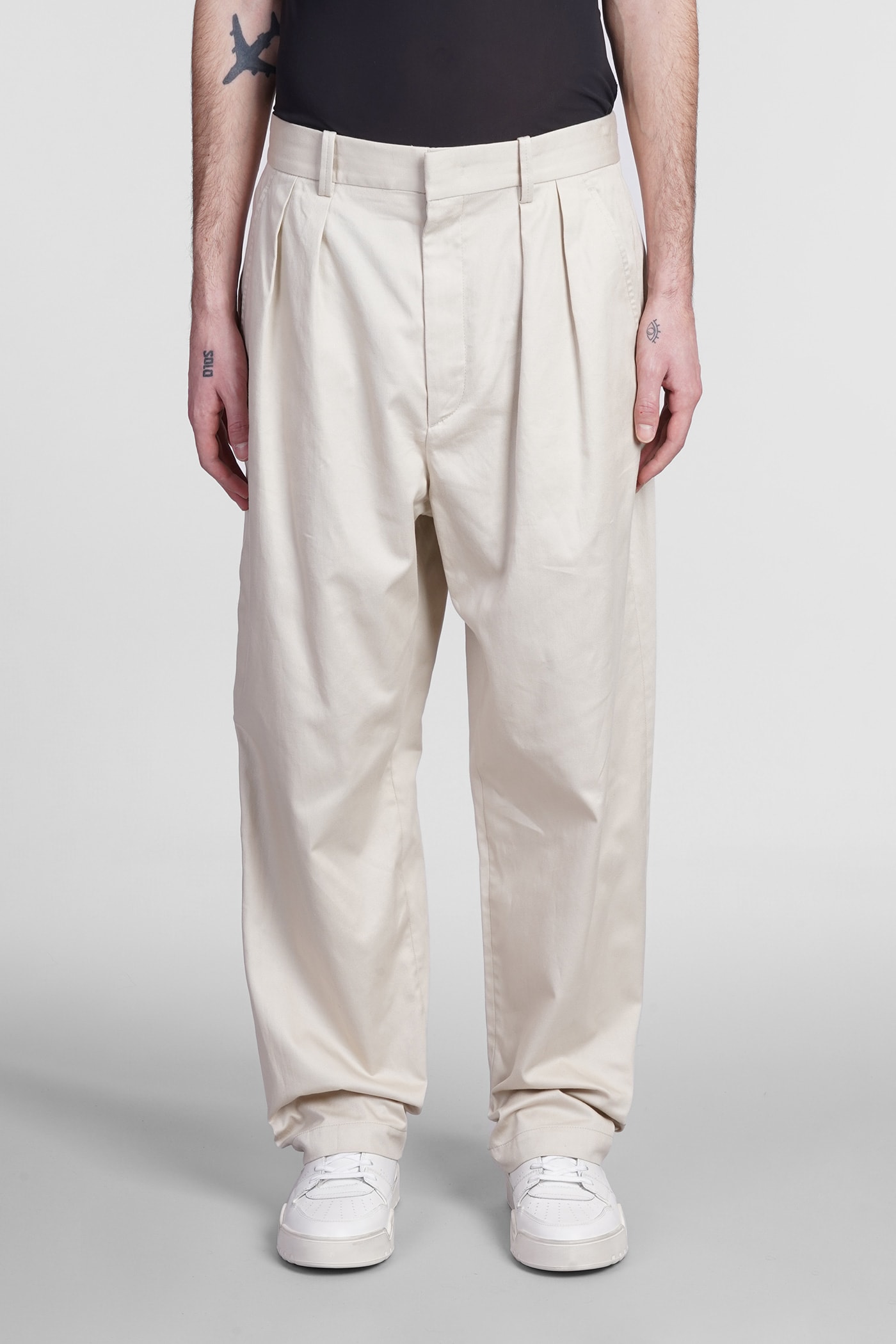 Isabel Marant Nioflow Pants In Beige Cotton