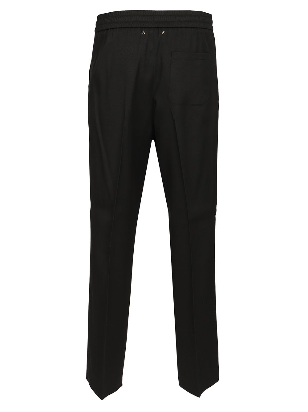 Golden Goose Golden Ms Lennon Jogging Pant Light Dry Wool Gabardine In Black