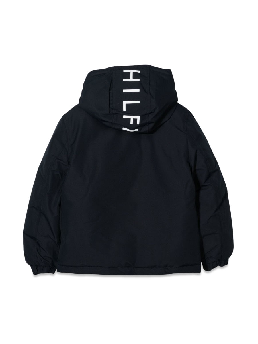 Shop Tommy Hilfiger Essential Hooded Padded Jacket In Blue