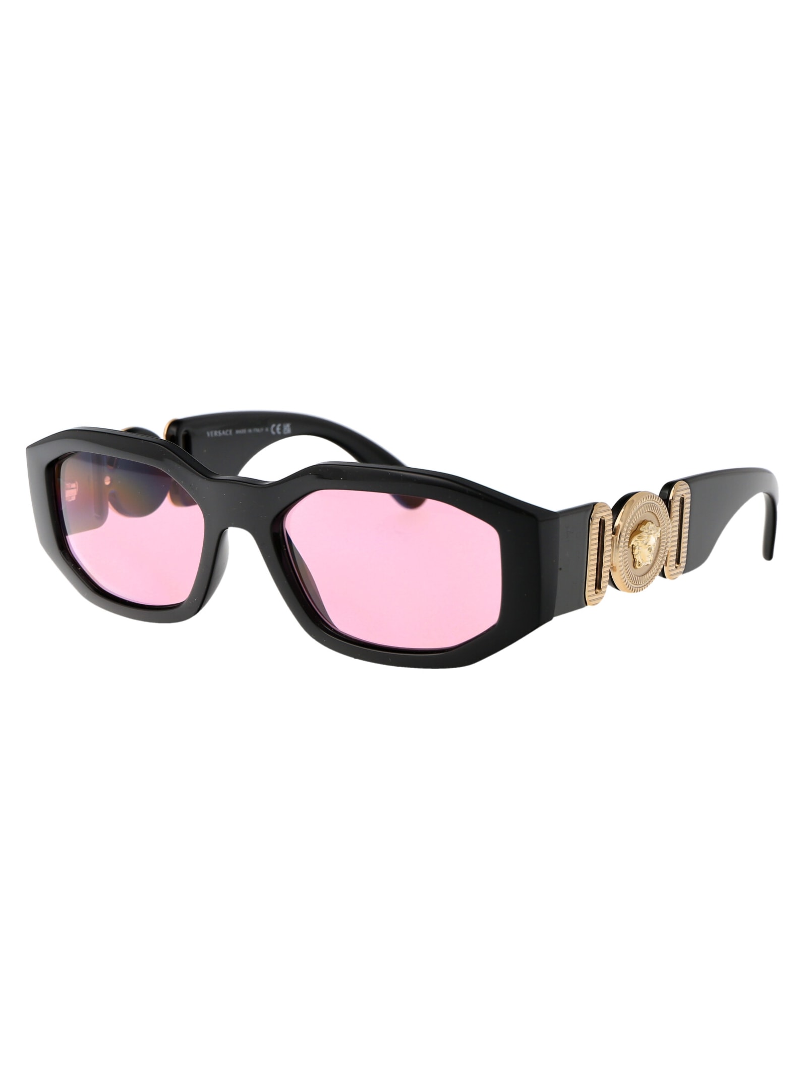 Shop Versace 0ve4361 Sunglasses In Gb1/84 Black