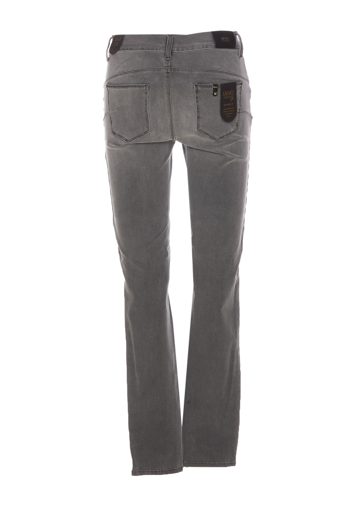 Shop Liu •jo Divine Jeans In Grey
