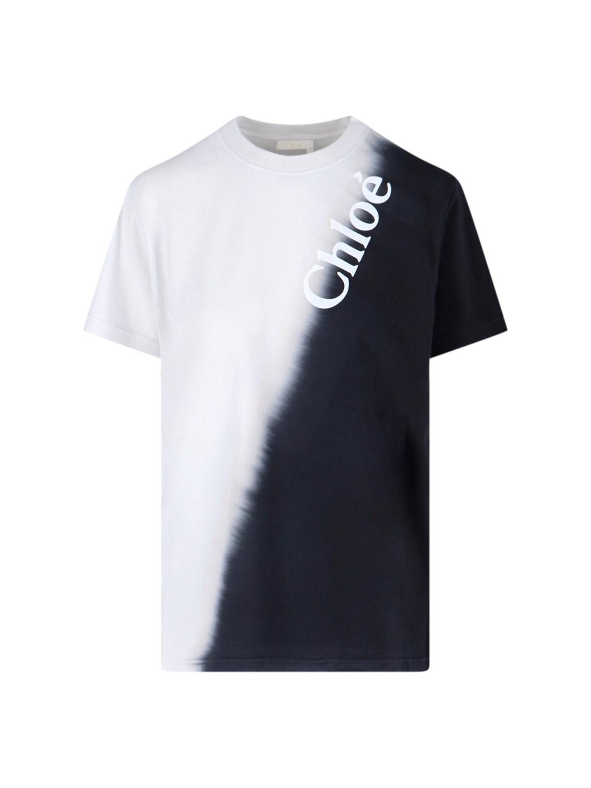 Shop Chloé Printed T-shirt In Black