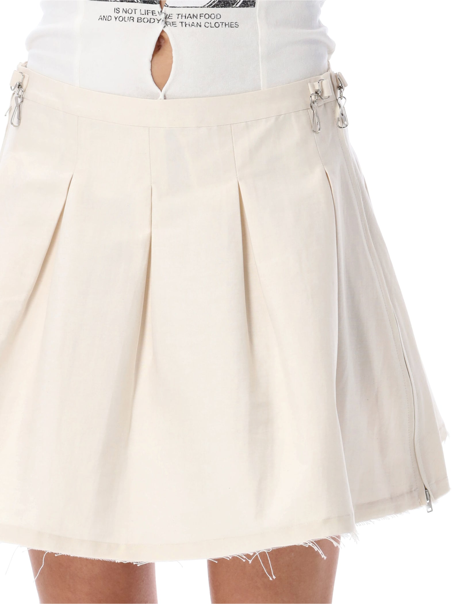 Shop Our Legacy Object Mini Skirt In Natural