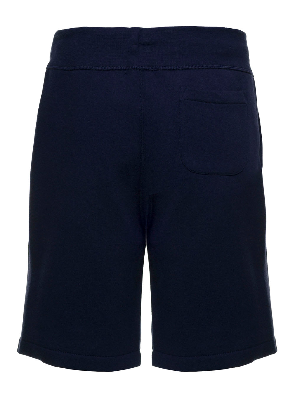 Shop Polo Ralph Lauren Blue Cotton Blend Shorts With Logo