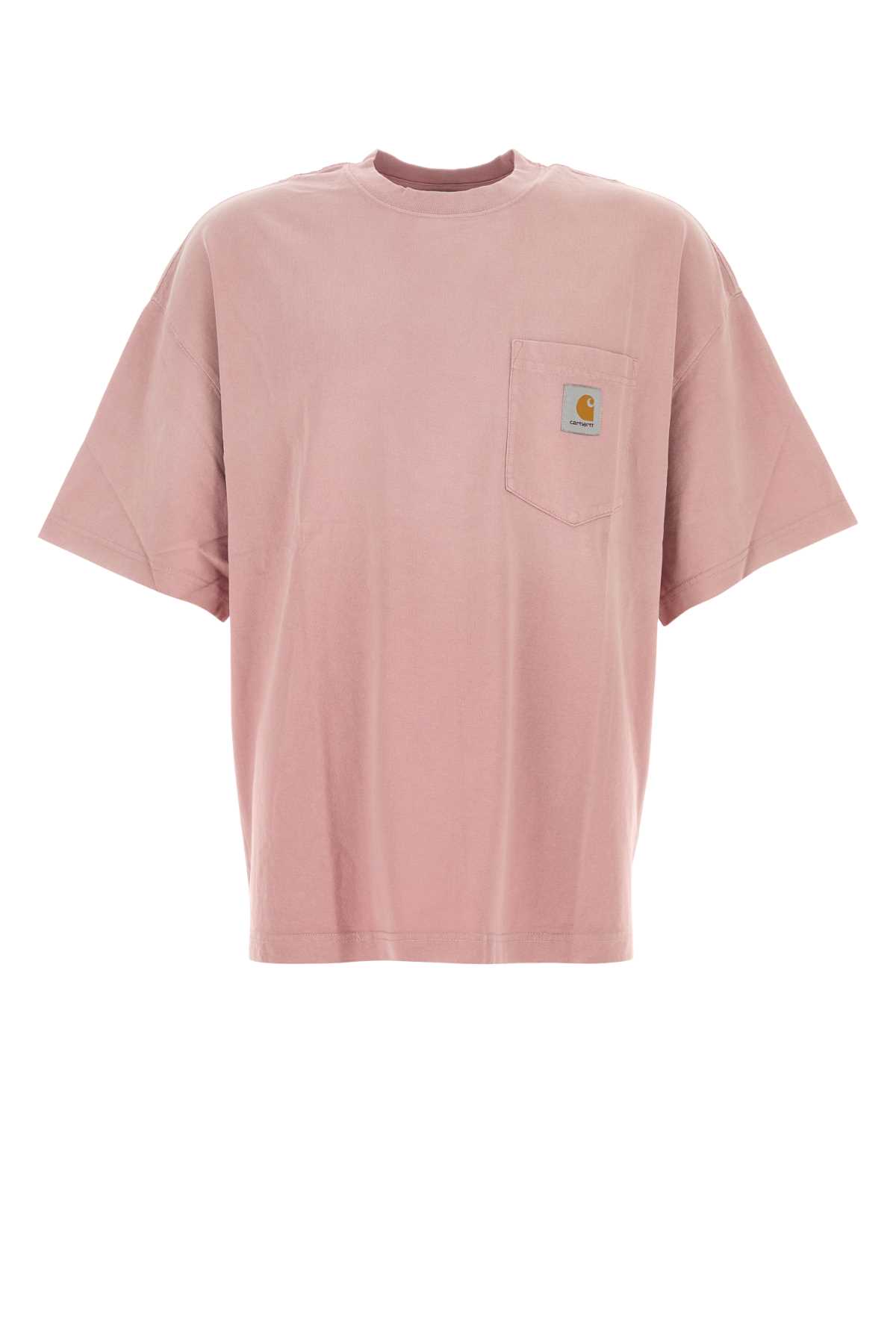 Antiqued Pink Cotton S/s Hudson Pocket T-shirt