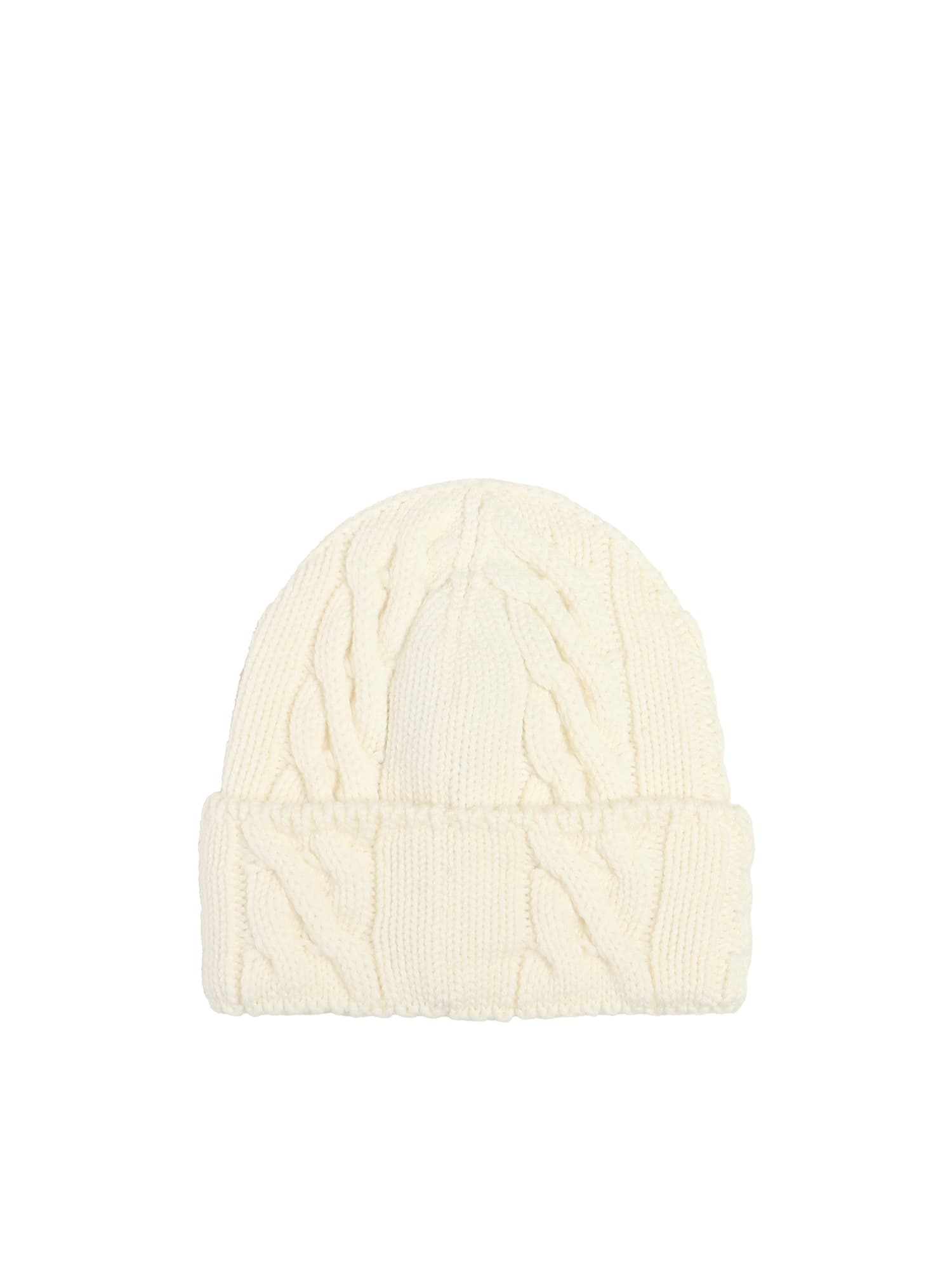Golden Goose Journey Beanie Hat In White