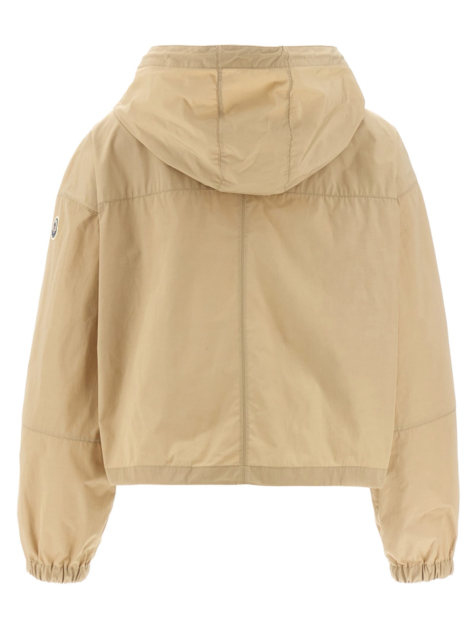 Shop Moncler Sauvan Parka In Beige