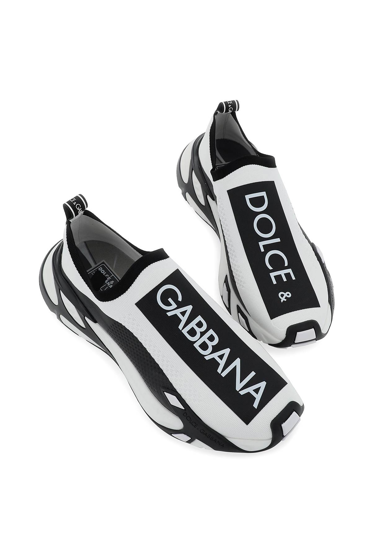 Shop Dolce & Gabbana Sorrento Sneakers In Bianco Nero Bianco (white)