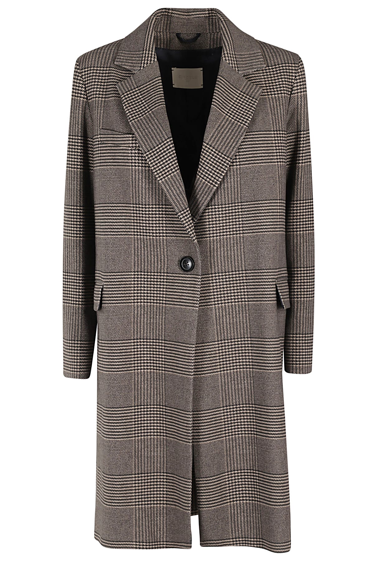 Shop Circolo 1901 Masculine Coat Sp In Moro