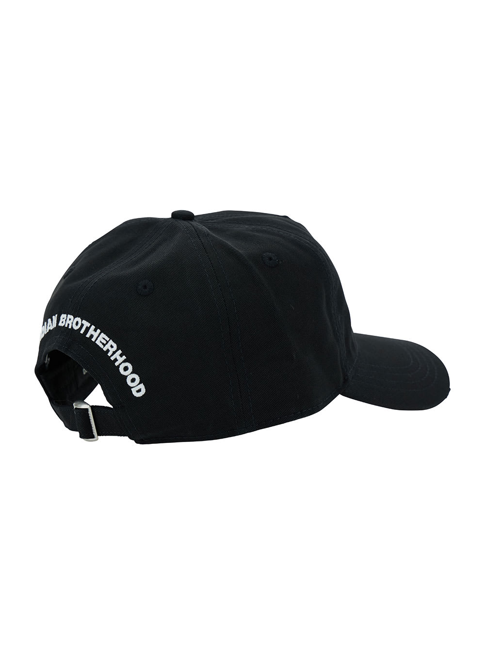 Shop Dsquared2 Black Baseball Cap With Logo Embroidery In Cotton Man In Nero
