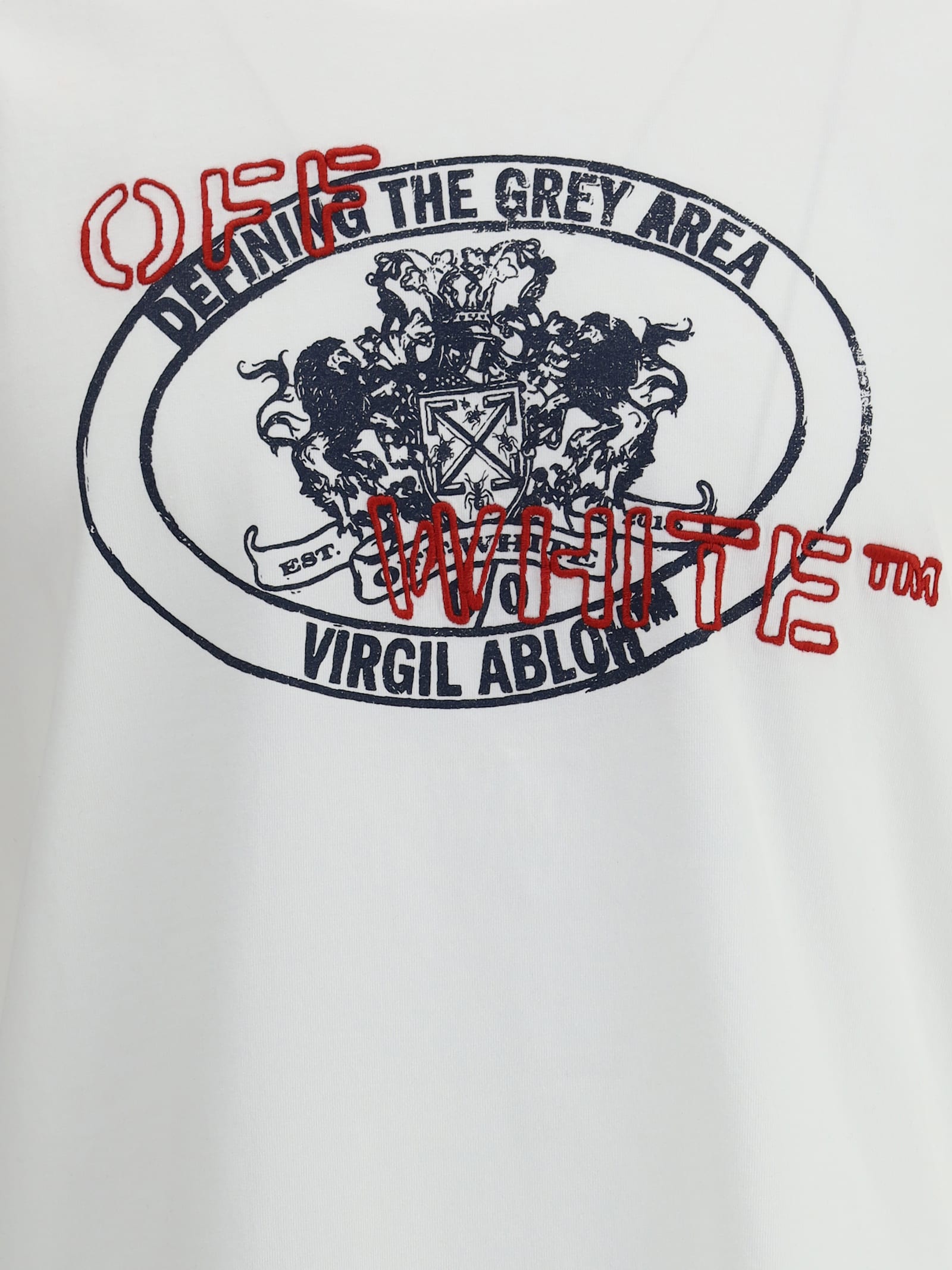 Off-white Stamp Arrow Short-sleeve T-shirt In Neutral