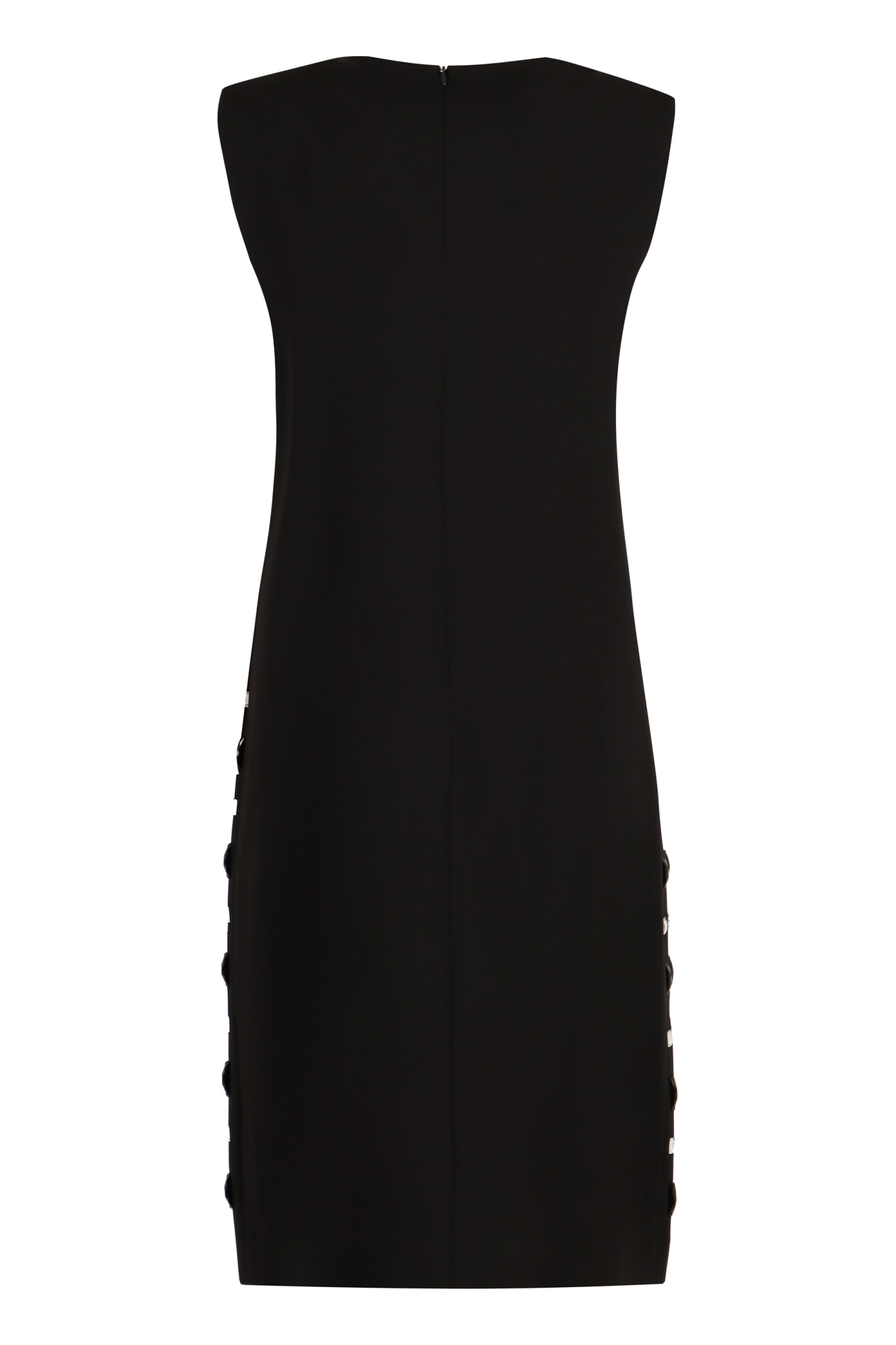 Shop Max Mara Piave Cady Dress In Black