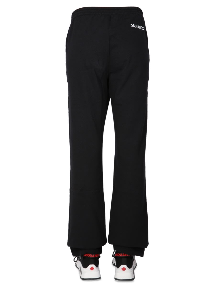 Shop Dsquared2 Jogging Pants With Logo In Black