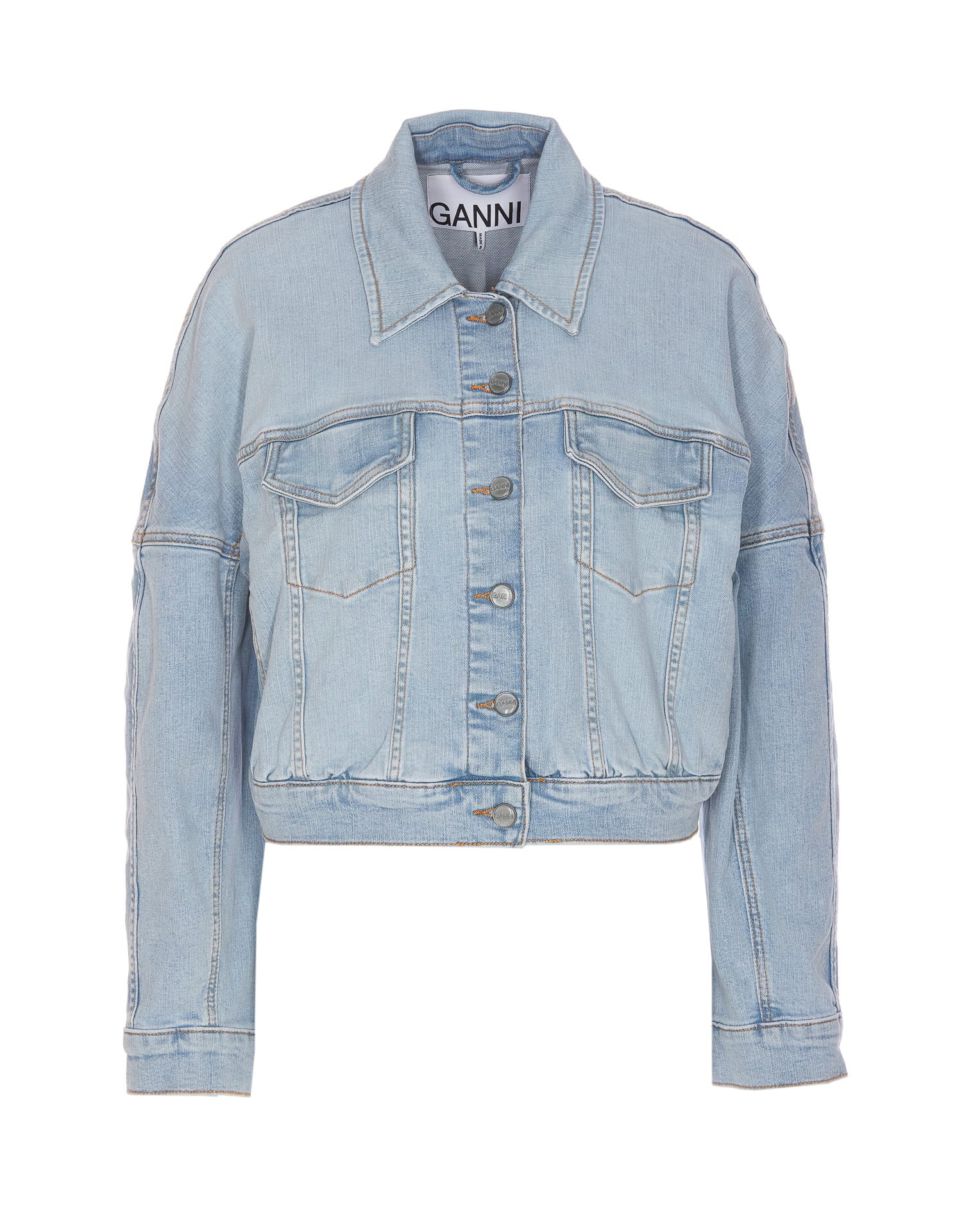 Shop Ganni Denim Bomber