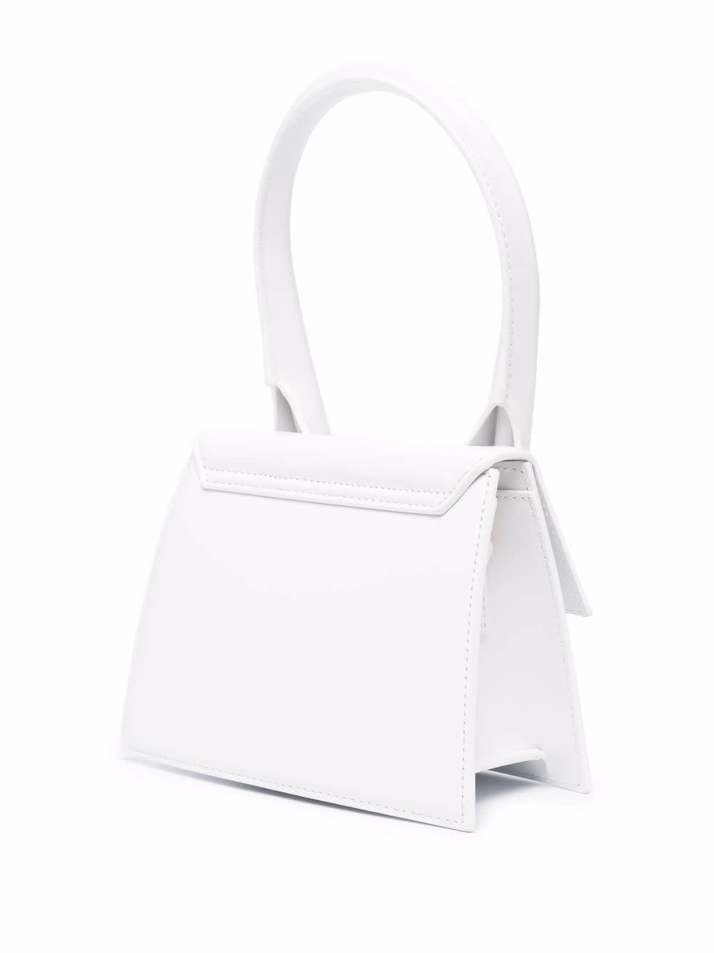 Shop Jacquemus Le Chiquito Moyen In White