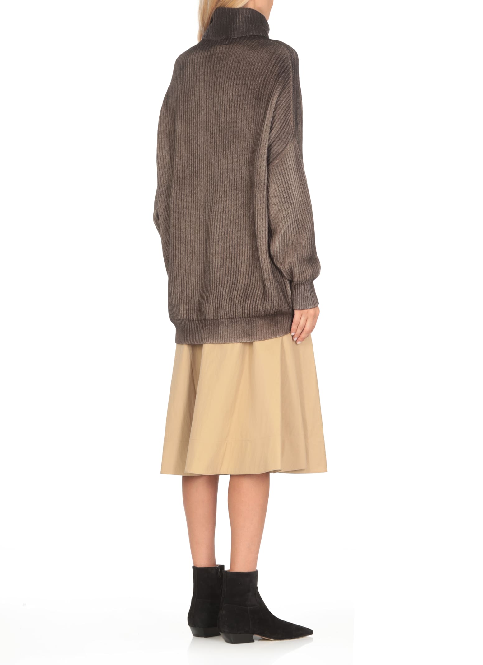 Shop Avant Toi Wool And Cashmere Sweater In Brown