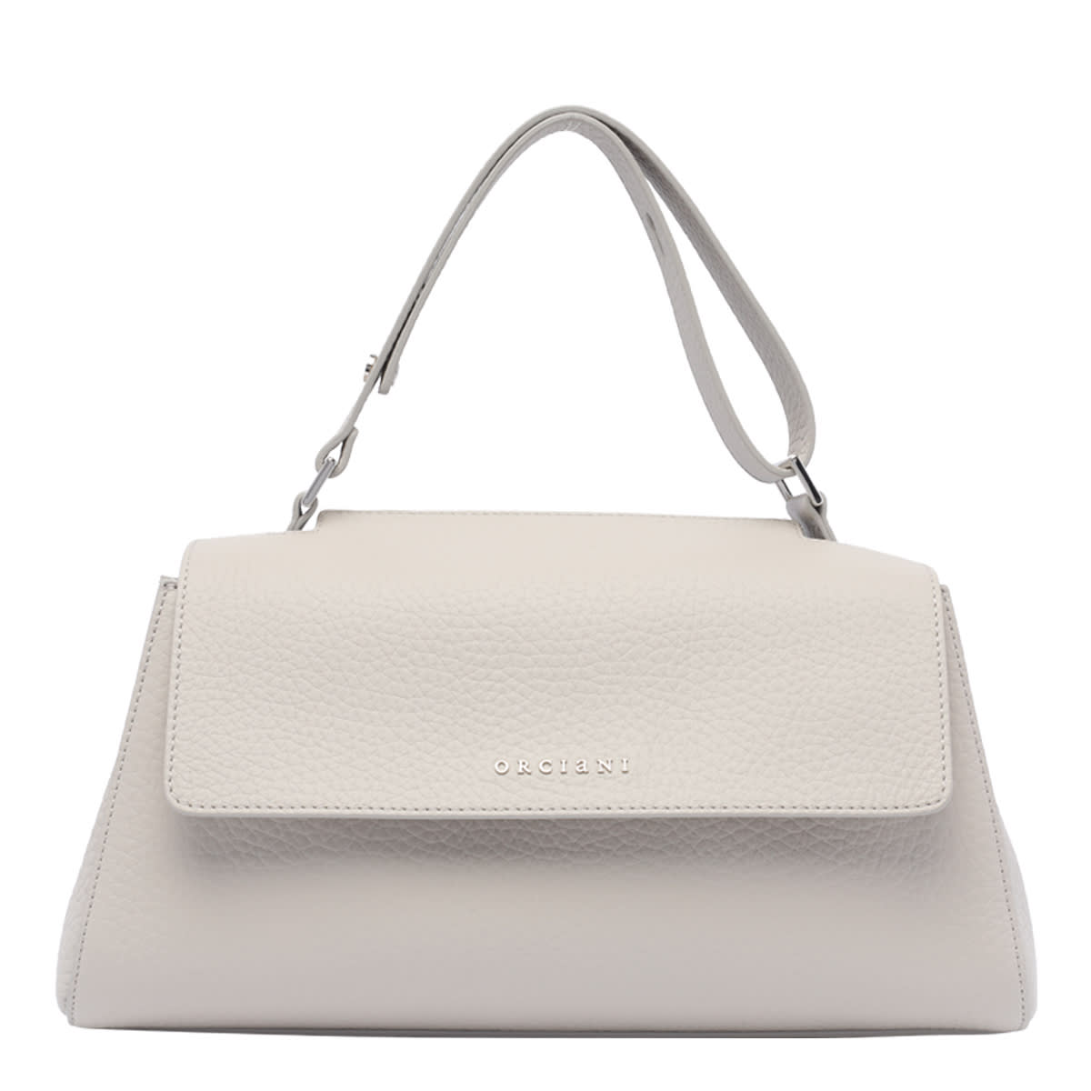 Orciani Sveva Longuette Soft Bag In Grey