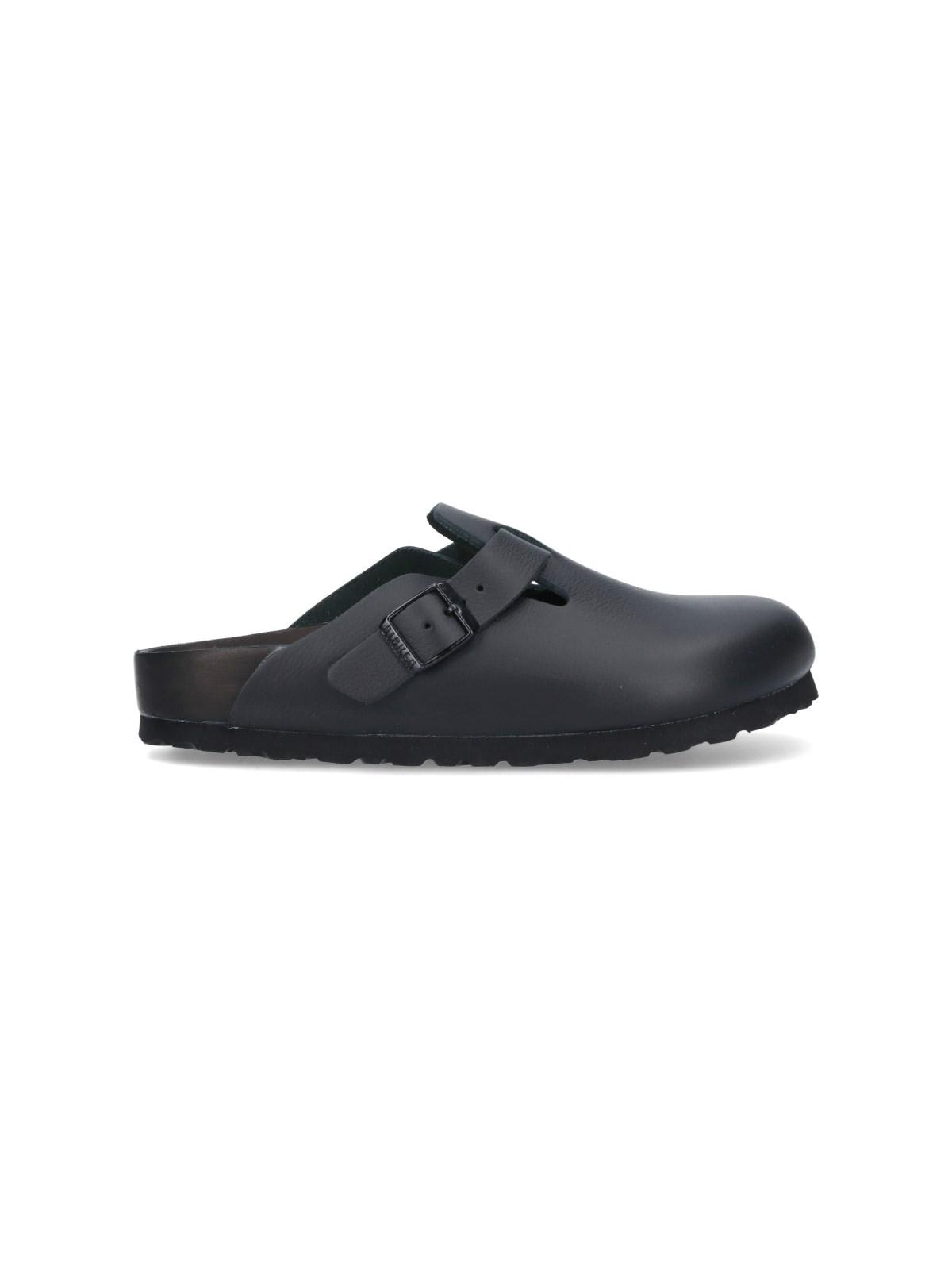 Shop Birkenstock Mules Boston In Black