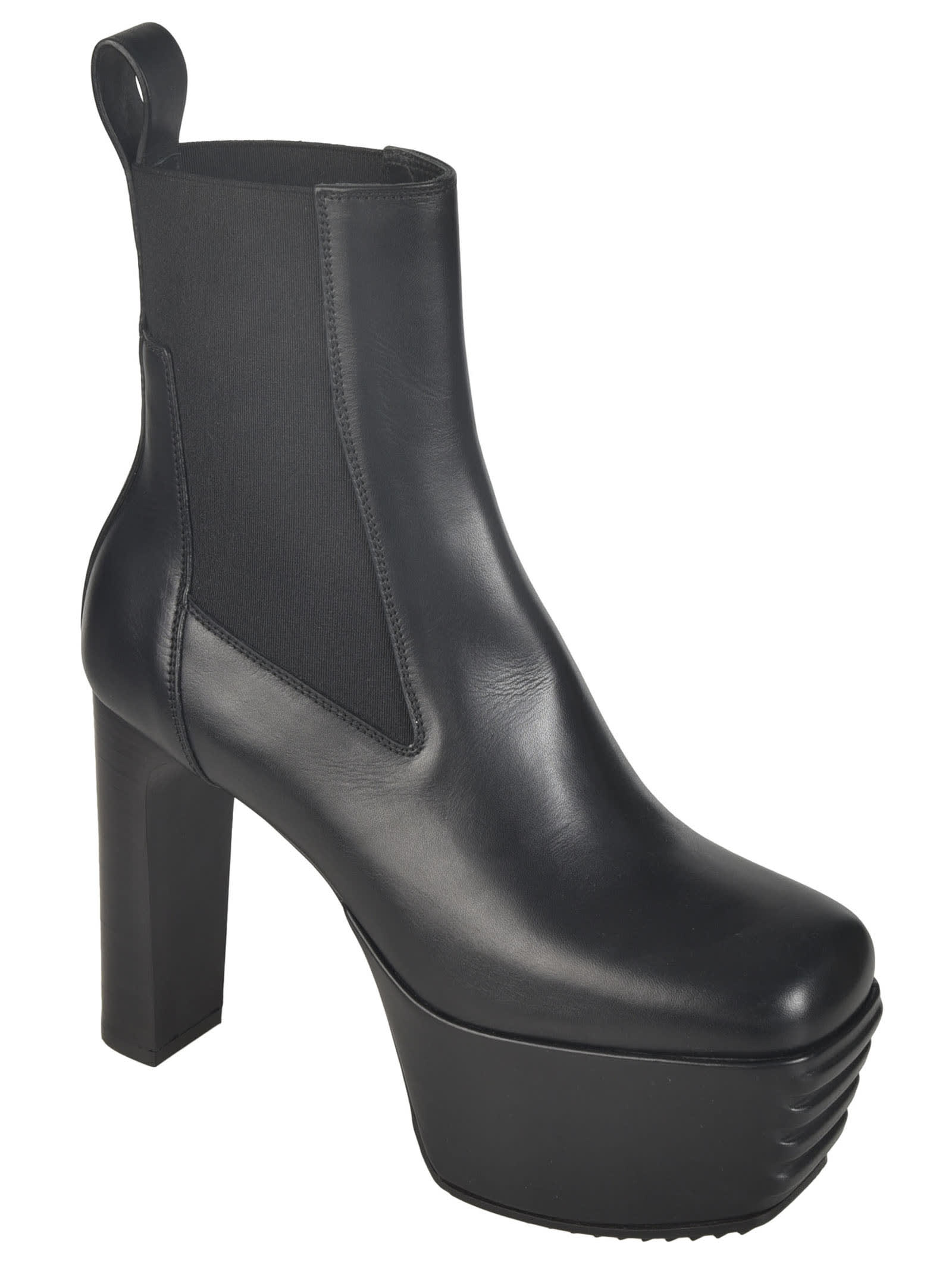 Shop Rick Owens Minimal Grill Beatle Boots In Black