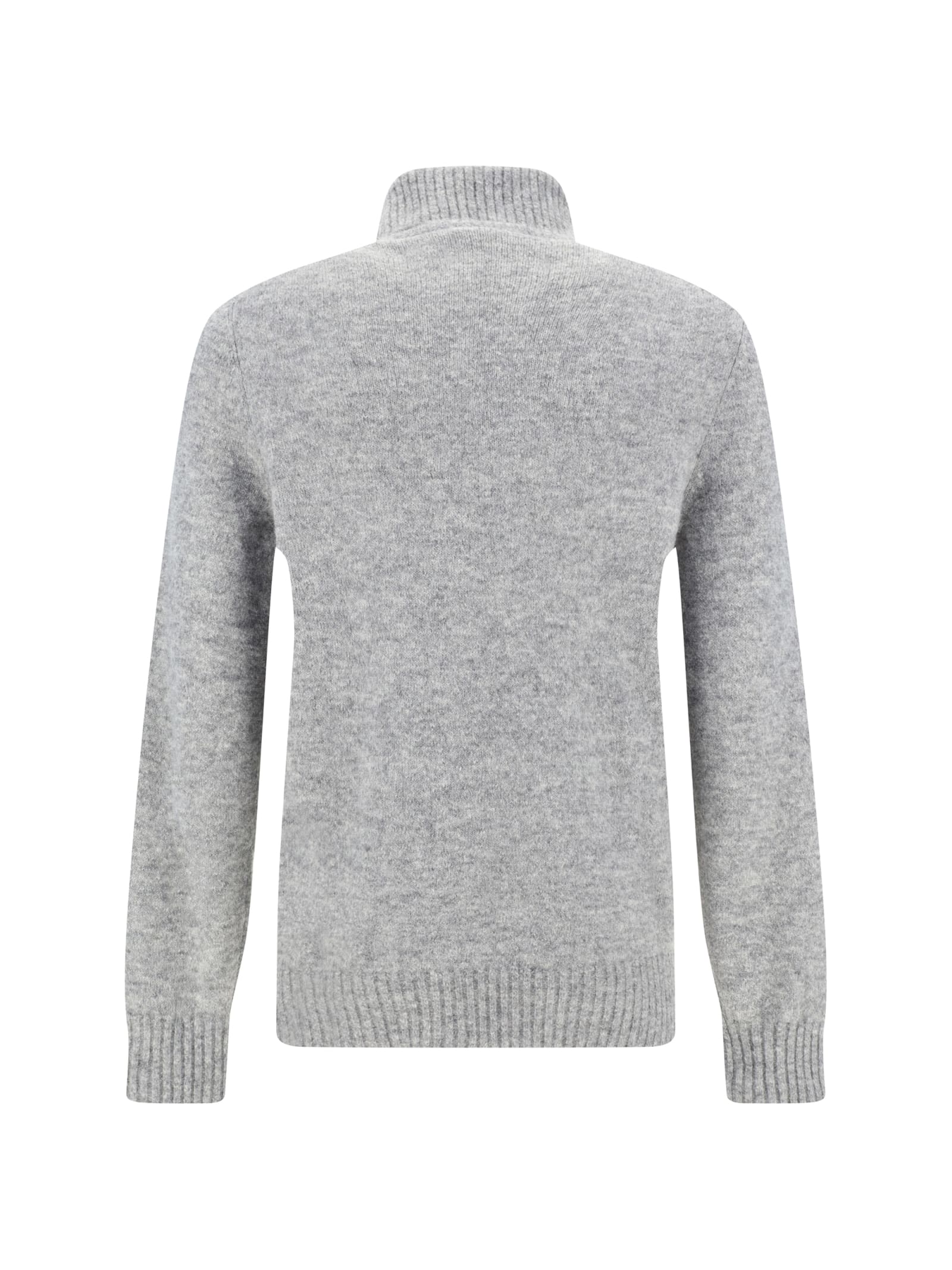 Shop Brunello Cucinelli Turtleneck Sweater In Grigio