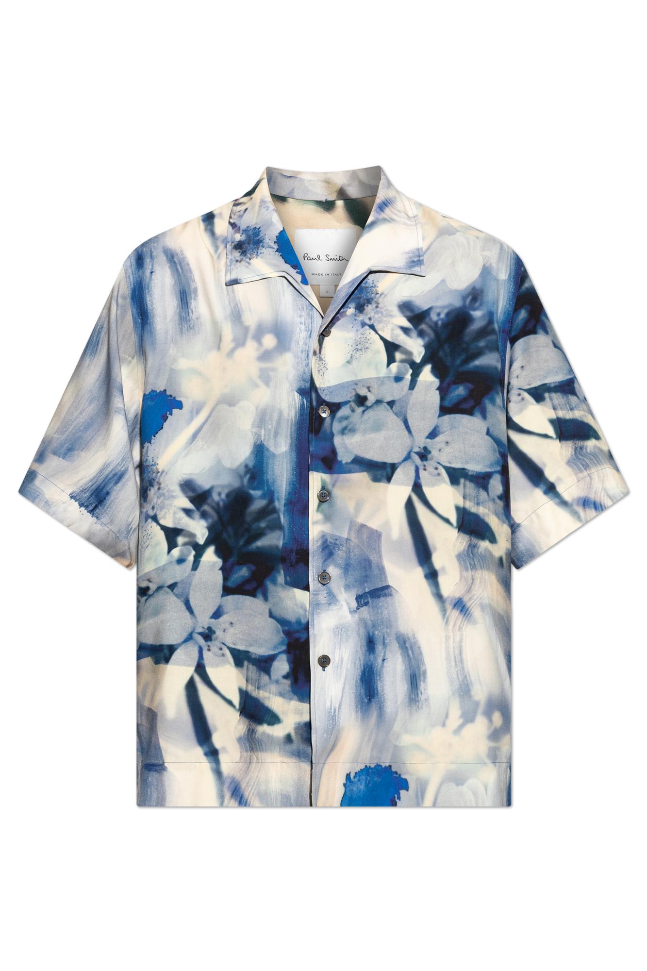 Shop Paul Smith Short-sleeve Shirt In Blue