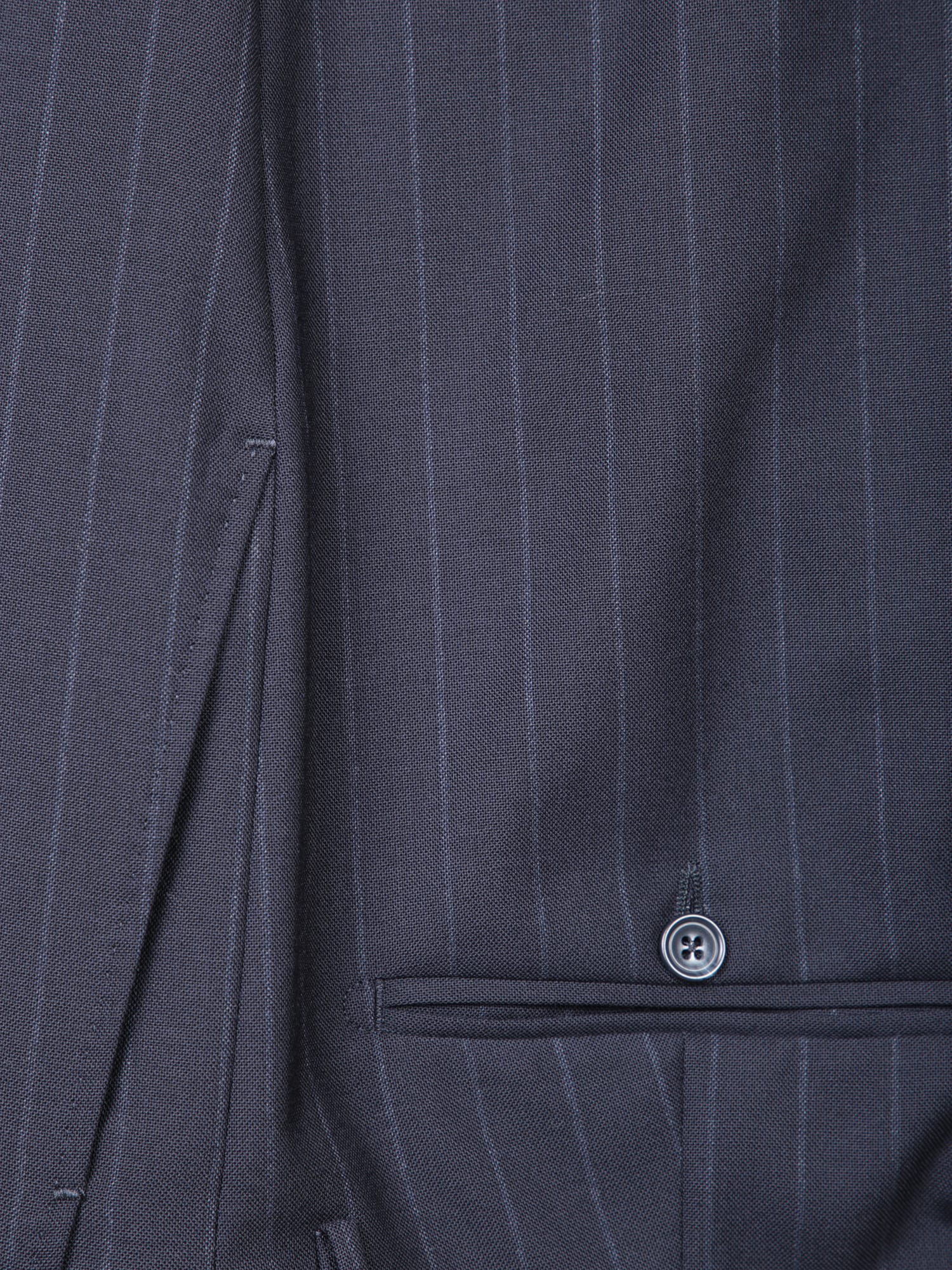 Shop Tagliatore Striped Blue Tailored Suit In Grey