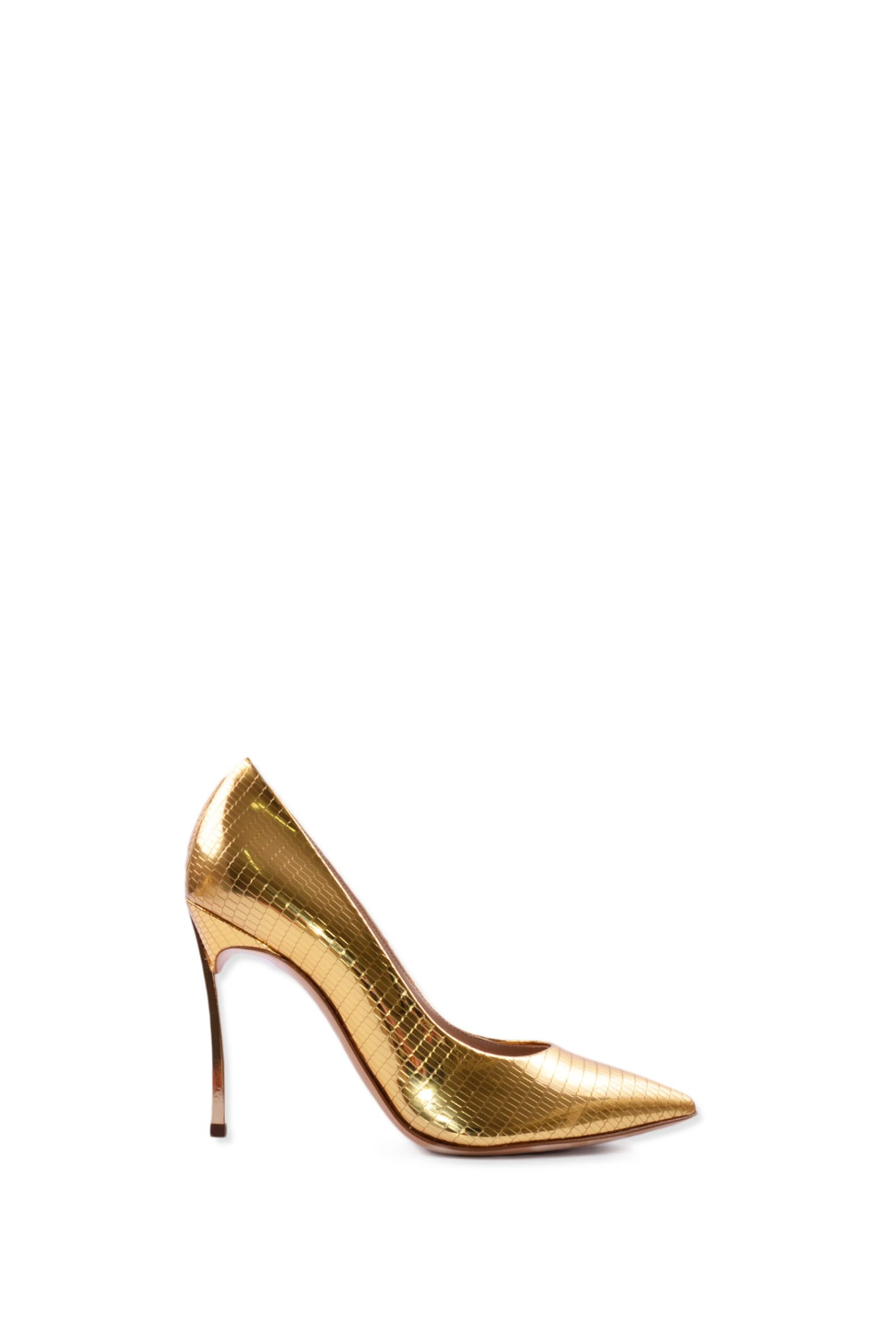 Casadei Shoes With Heels In Gold