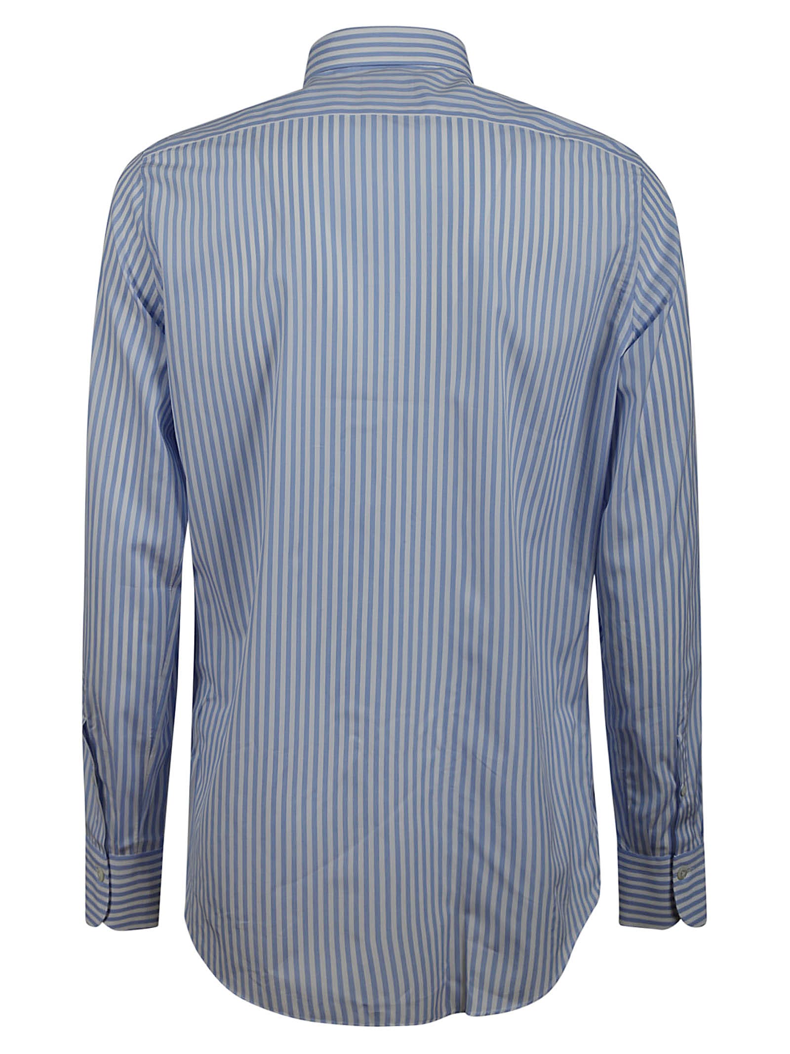 Shop Finamore Shirt 170.2 In Stripes