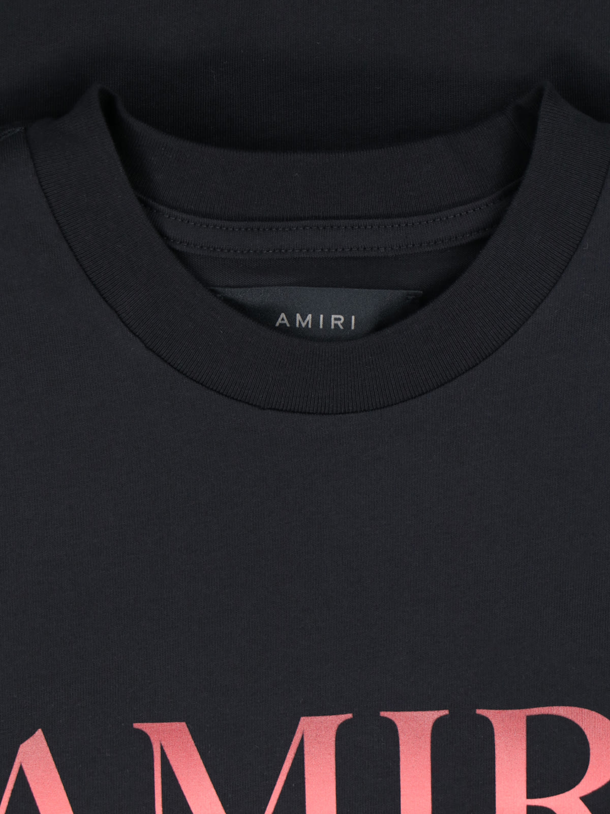 Shop Amiri Logo T-shirt In Black