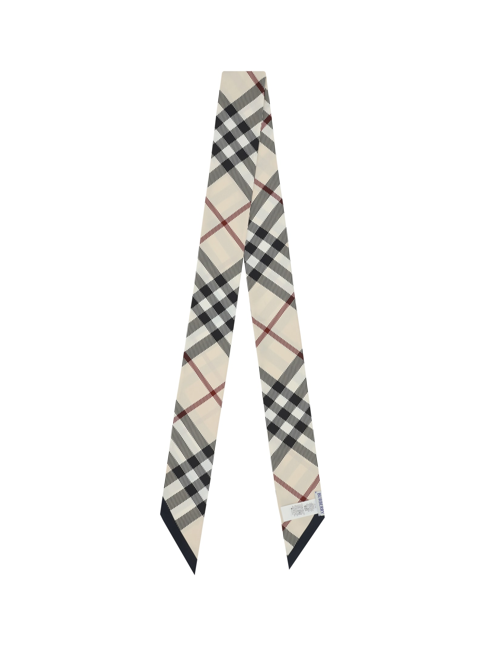 Shop Burberry Foulard In Stone