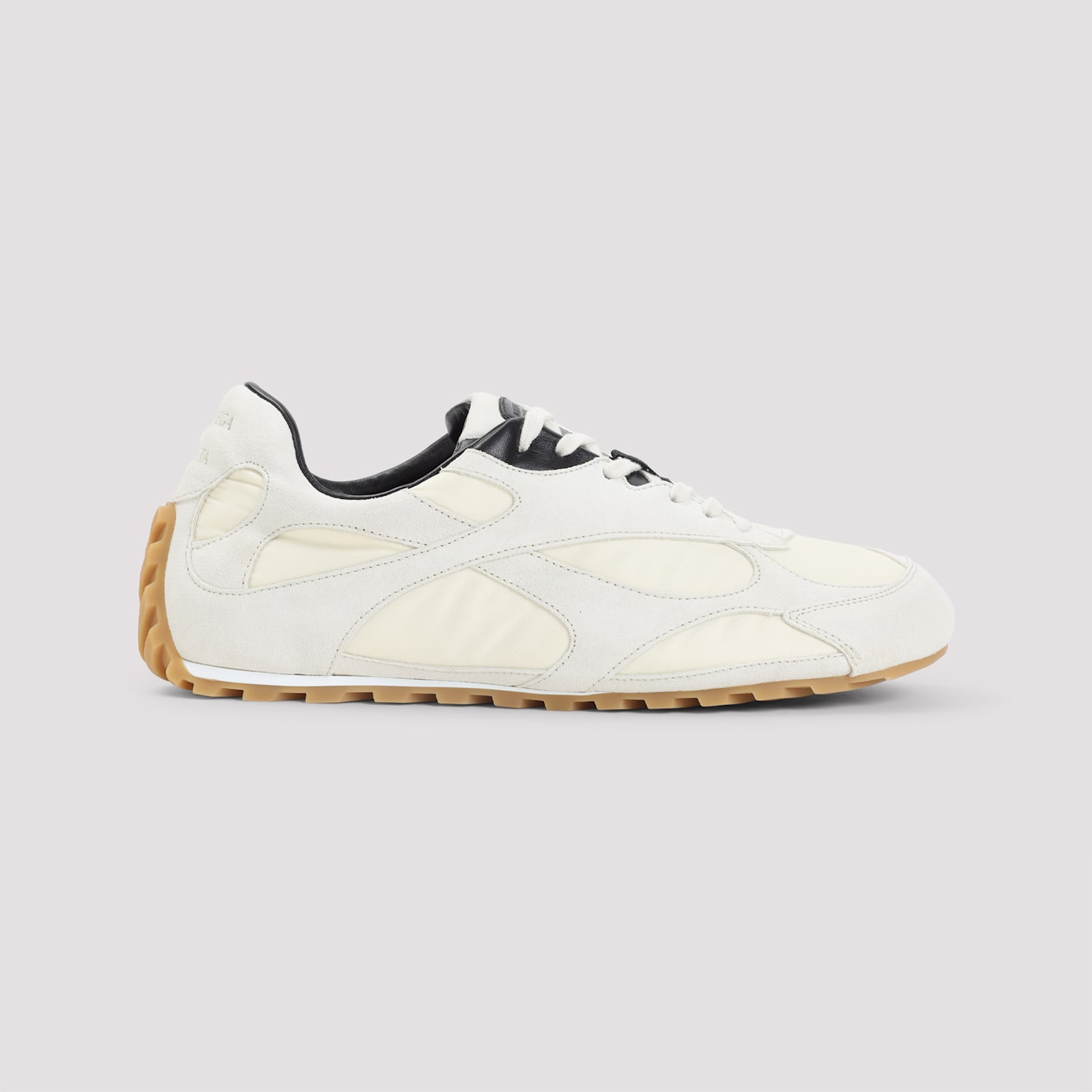 Bottega Veneta Sea Salt Suede And Nylon Orbit Flash Sneakers In Multi