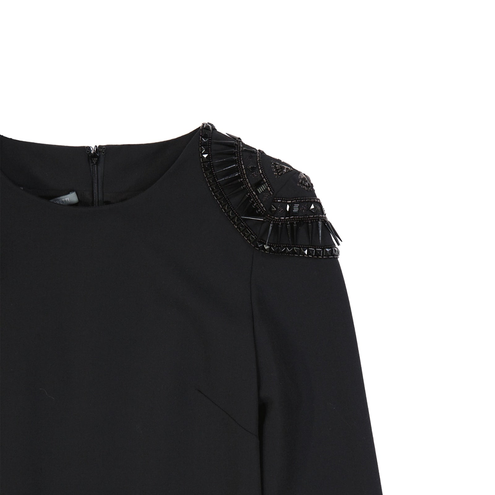 Alberta Ferretti Wool Blend Dress In Black