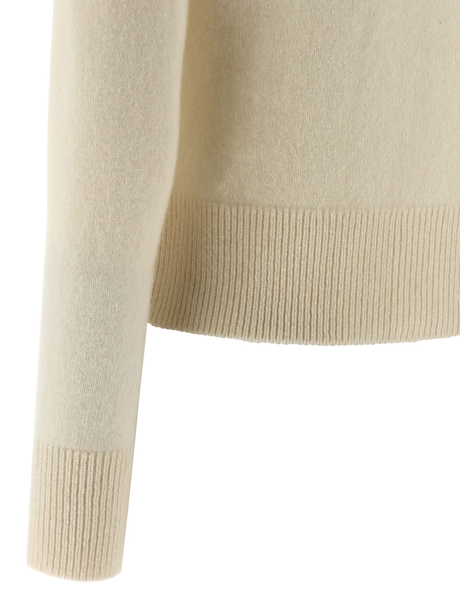 Maison Kitsuné Profile Fox-embroidered Button Cardigan In Brown