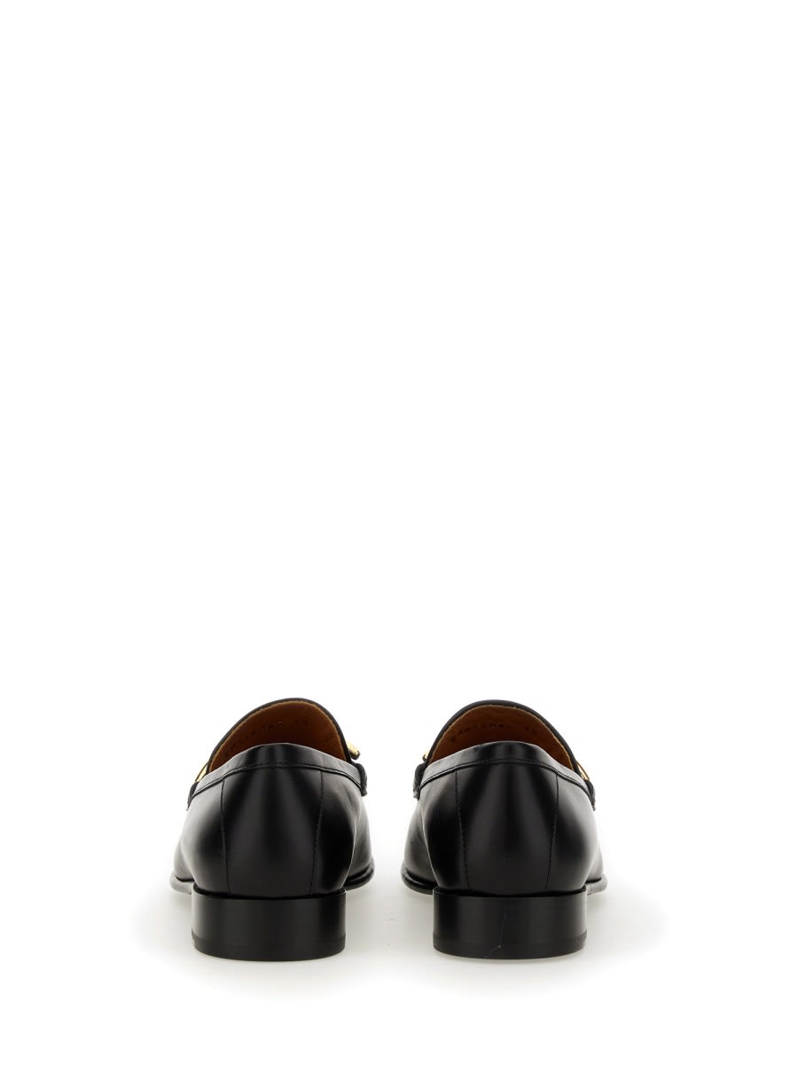 Shop Valentino Moccasin Vlogo The Bold Edition In Black