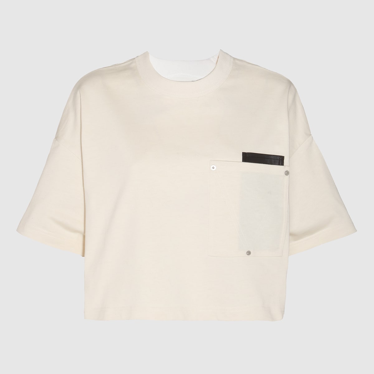 Shop Bottega Veneta White Cotton T-shirt In Soap