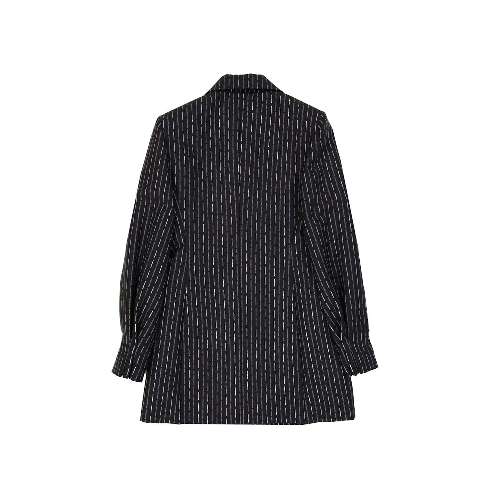 Alberta Ferretti Wool Long Jacket In Black