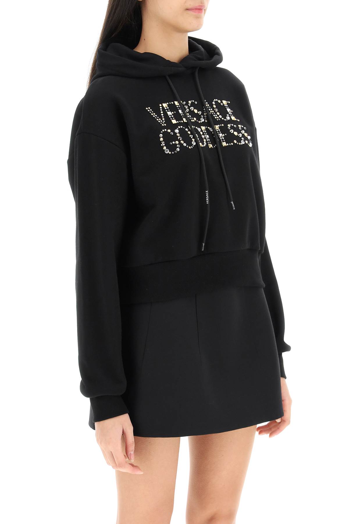 Versace - Font Monogram Printed Zip Up Hoodie  HBX - Globally Curated  Fashion and Lifestyle by Hypebeast