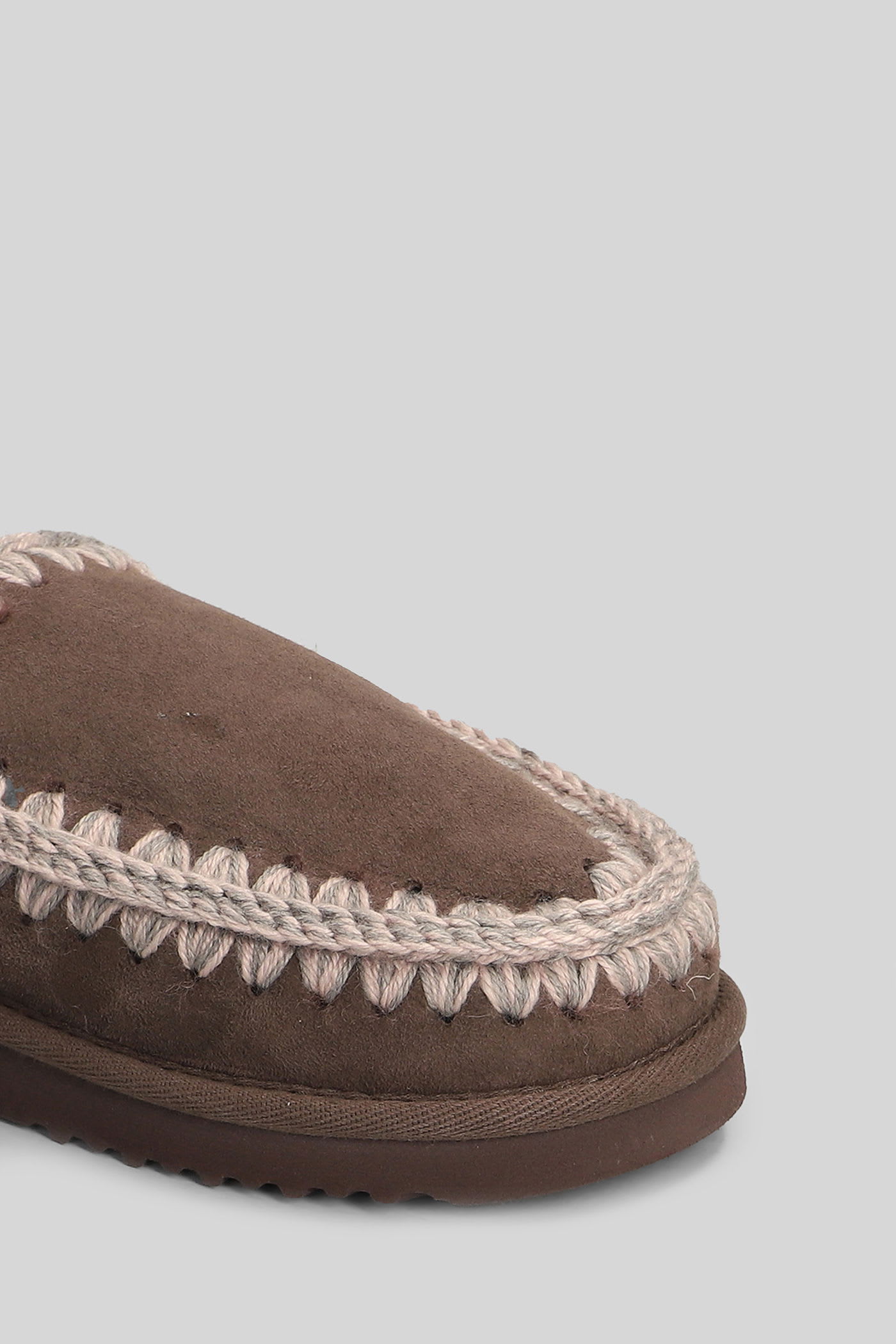 Mou Eskimo Slipper Slipper-mule In Brown Suede In Neutral