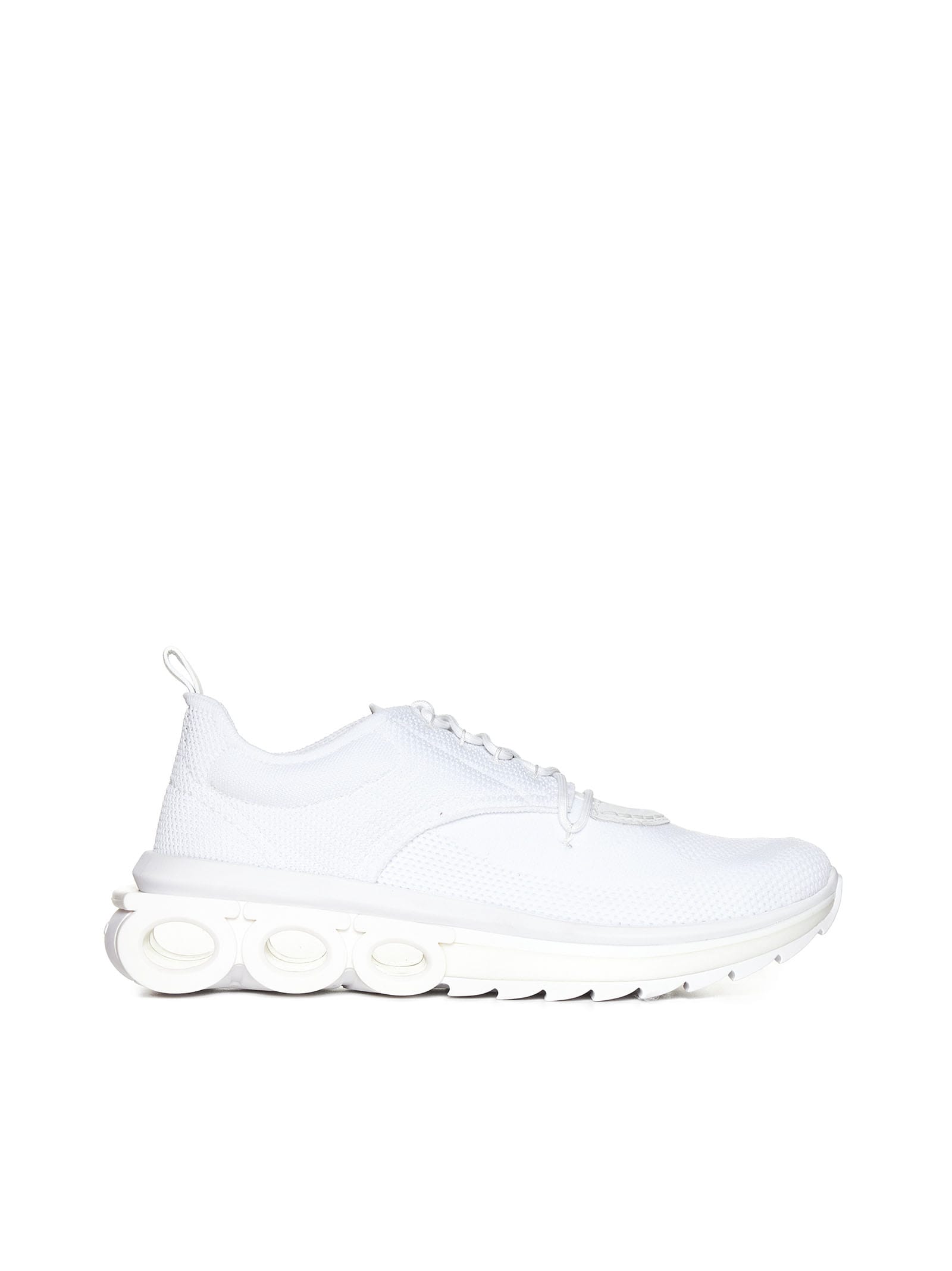 Shop Ferragamo Sneakers In White