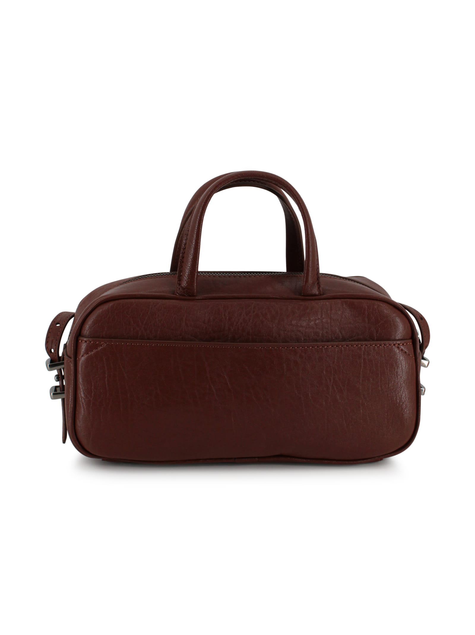 Weekend Max Mara Nappa Leather Top Box In Brown