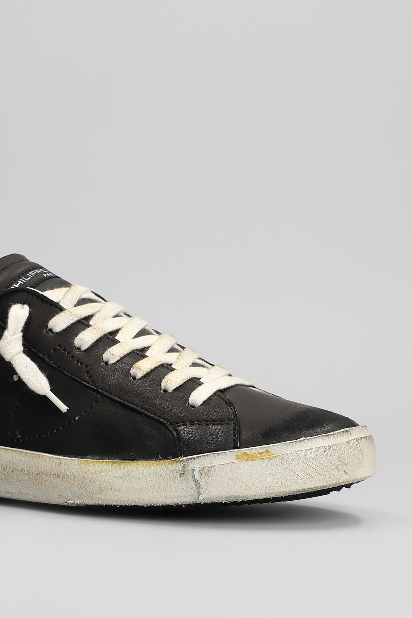 Philippe Model Sneakers Prsx Low Man Vintage Noir In Black