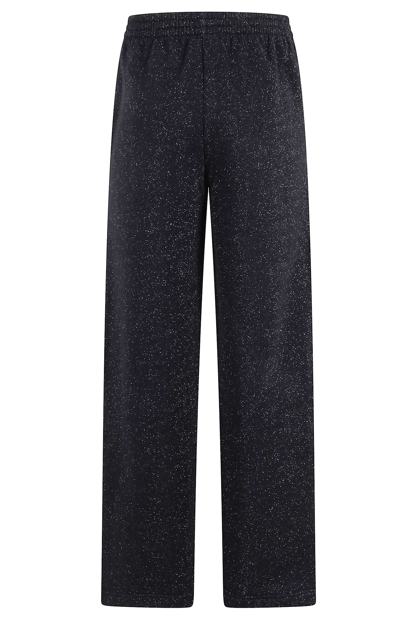 Mc2 Saint Barth Pant In Lurex Fleece In Black