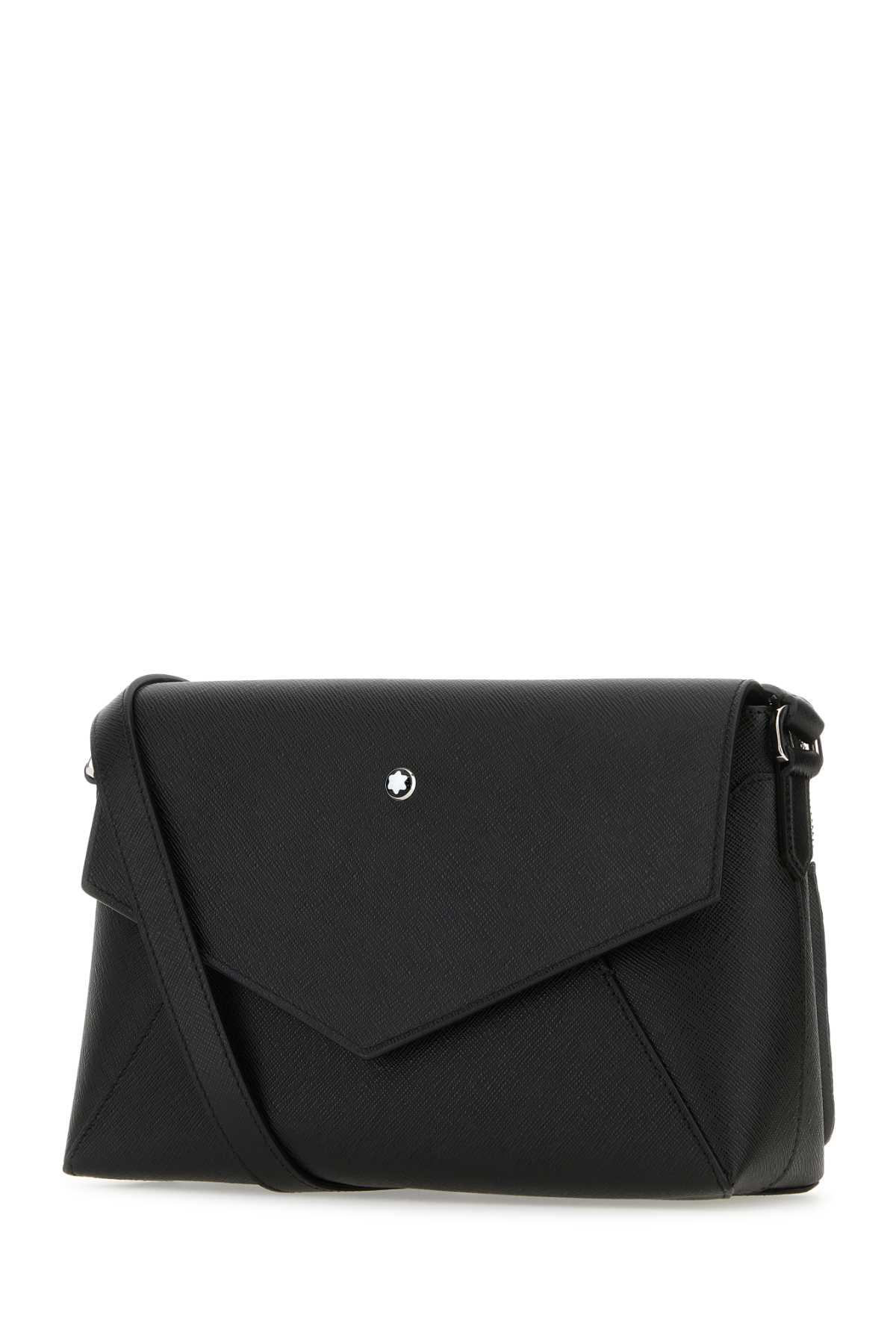 Shop Montblanc Black Leather Crossbody Bag
