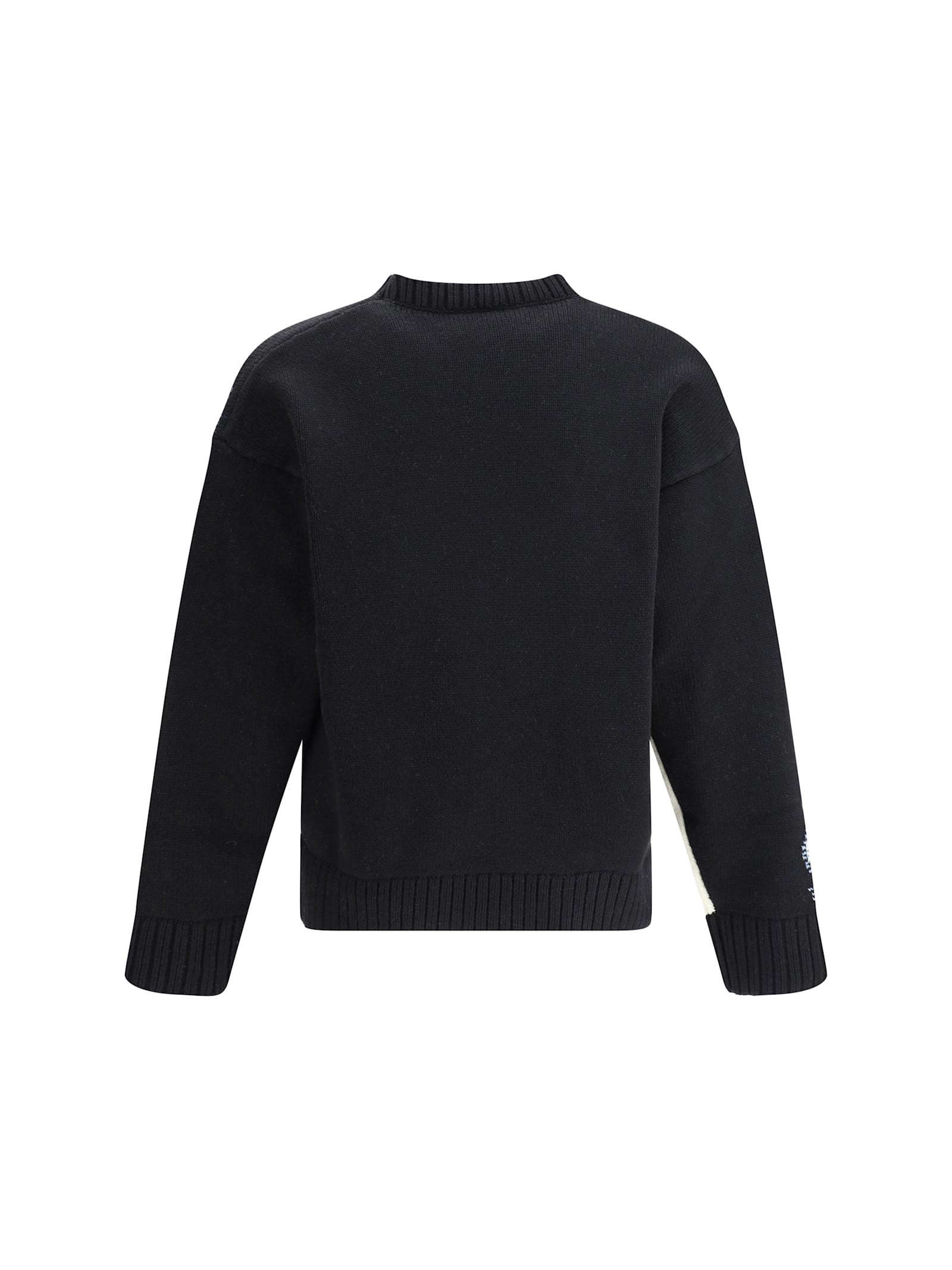 Dsquared2 Two-tone Crew Neck Sweater With Graphic Design