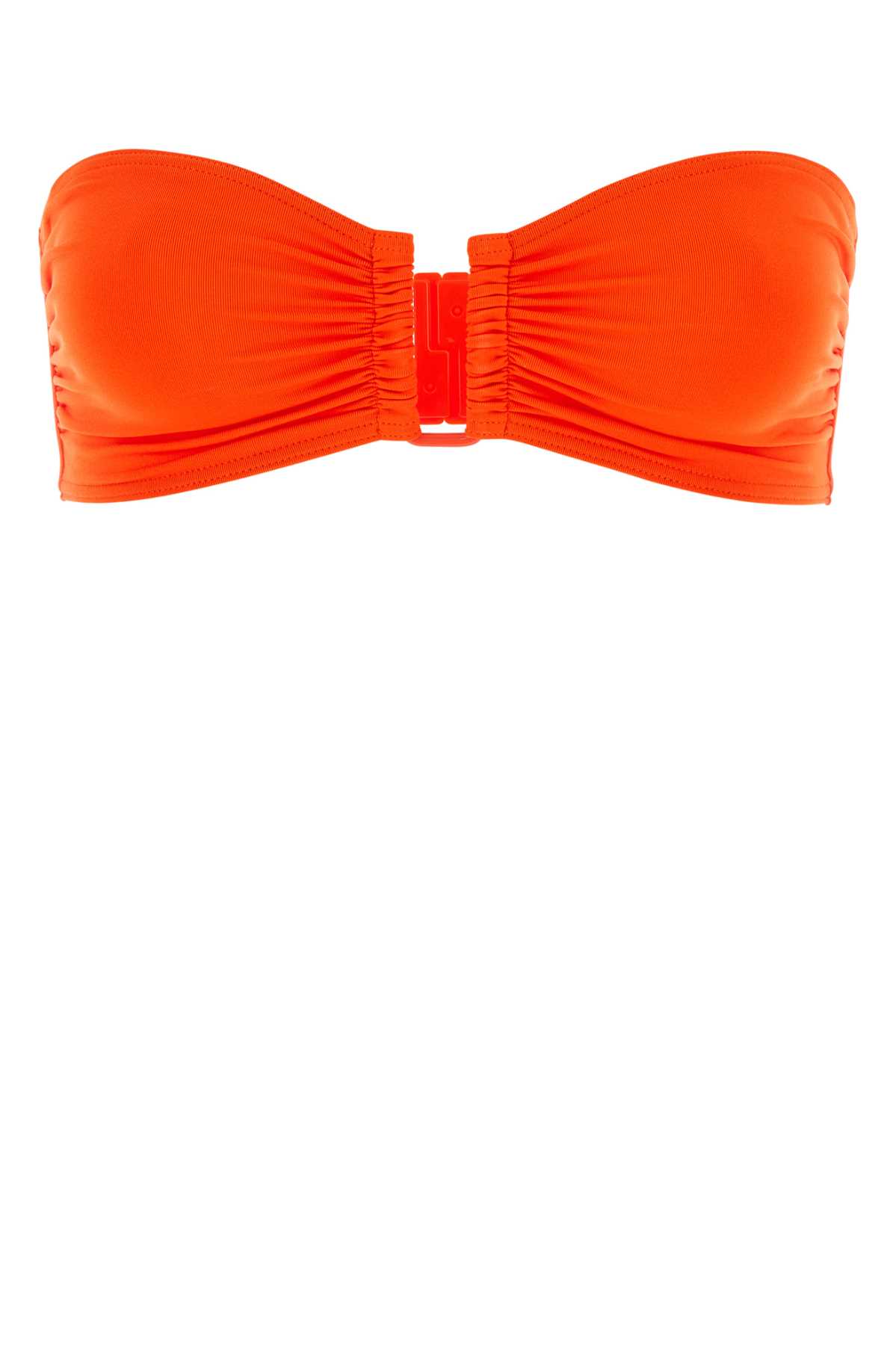 Orange Stretch Nylon Bikini Top