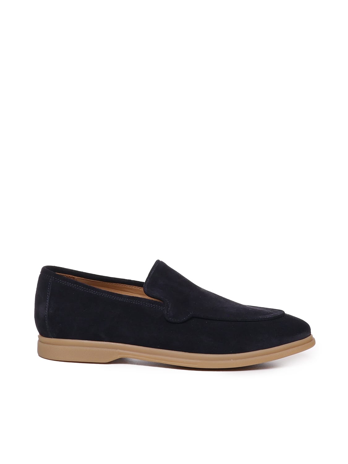 Loafers With Suede Logo