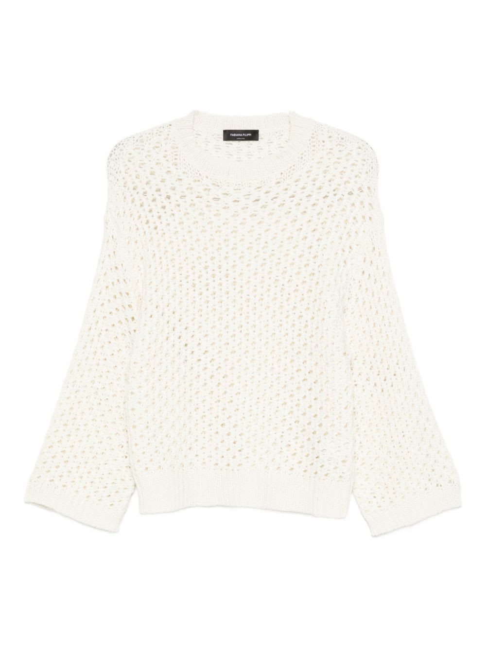 Fabiana Filippi Wool Blend Sweater In White