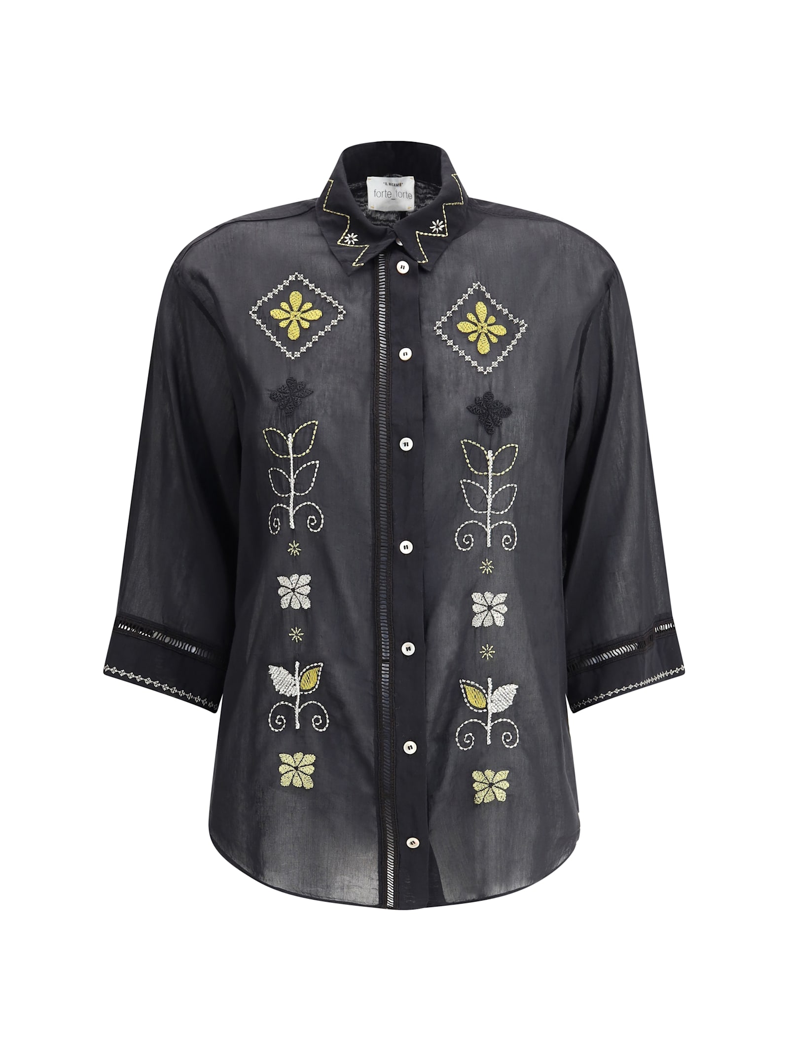FORTE FORTE EMBROIDERED SHIRT