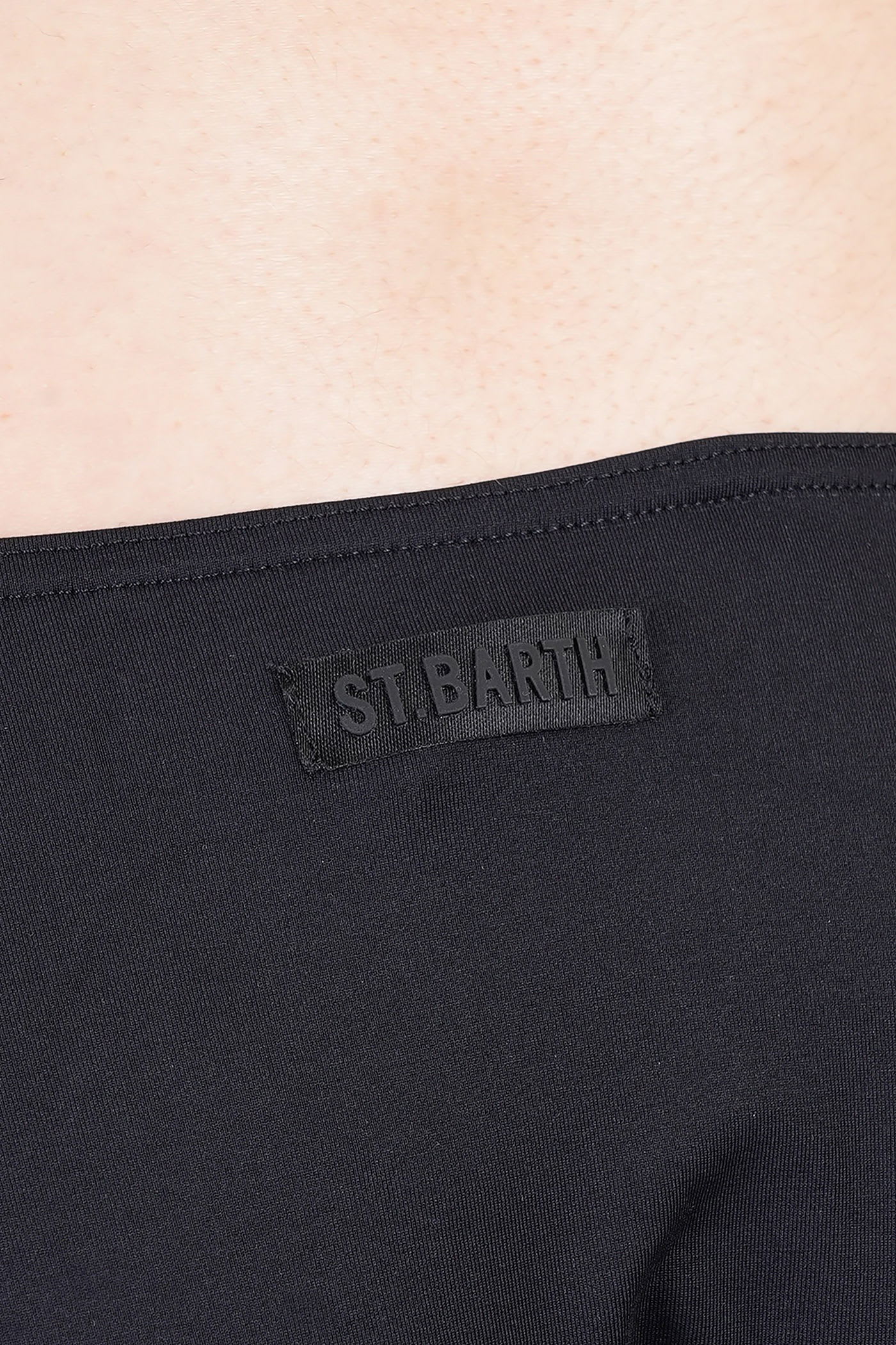 Mc2 Saint Barth Yali Beachwear In Black Polyamide In Black